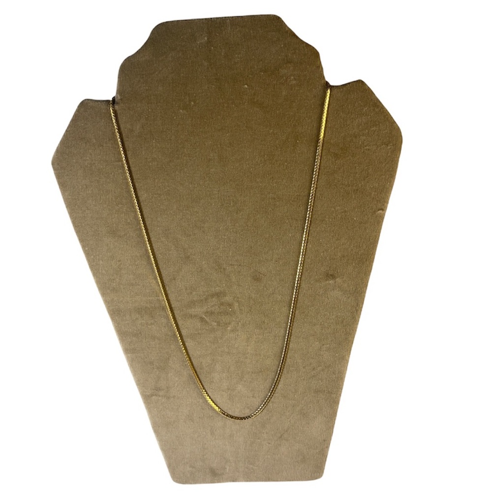 Monet Vintage Gold tone Chain Necklace 15" - Picture 6 of 9